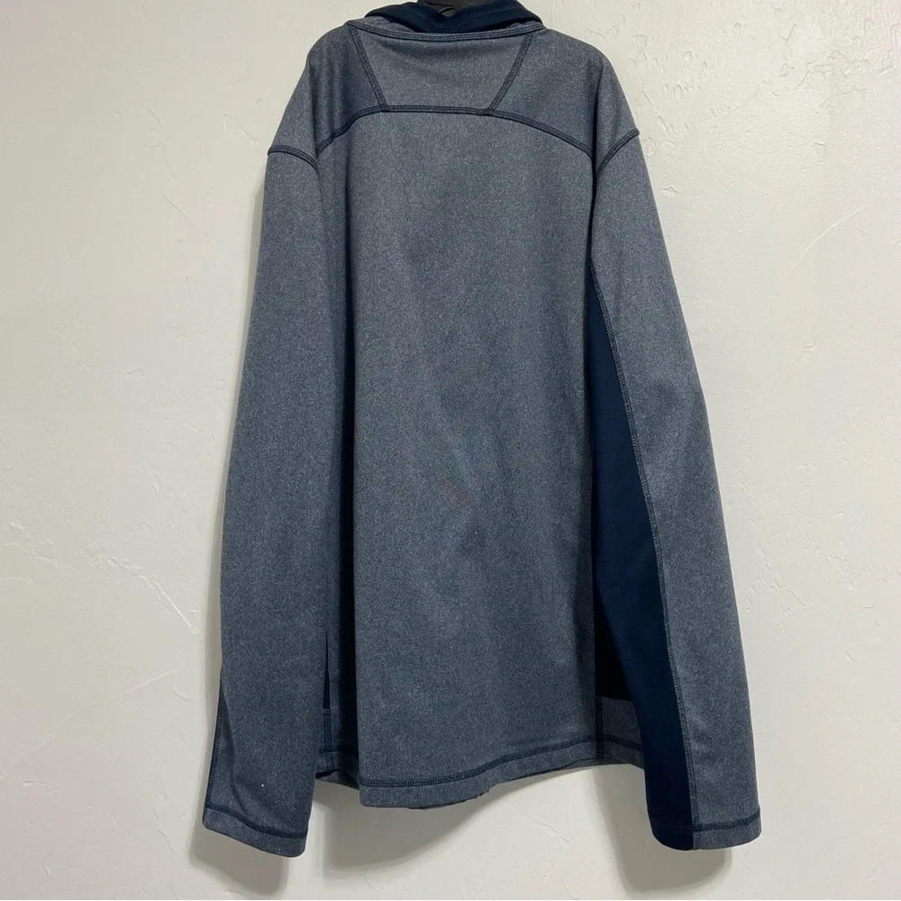 The North Face Men's Full Zip Jacket Sweatshirt Blue Large